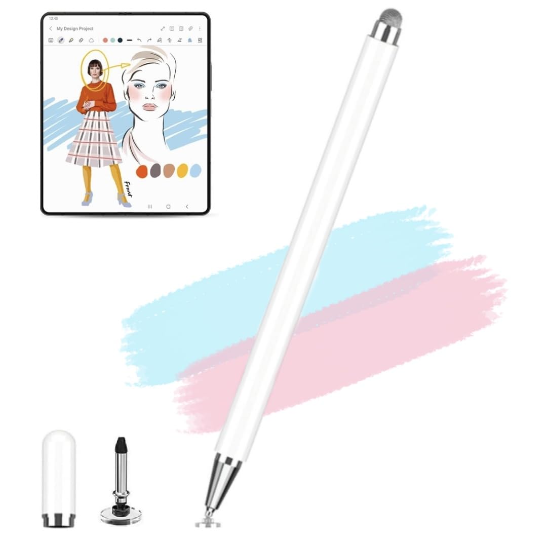 Stylus Pen for Galaxy Z Fold 6 5G Fold Edition, High Sensitivity & Precision Capacitive Touch Pen, Compatible with Samsung Galaxy Z Fold 6, Fold 5, Fold 4 S Pen (White)