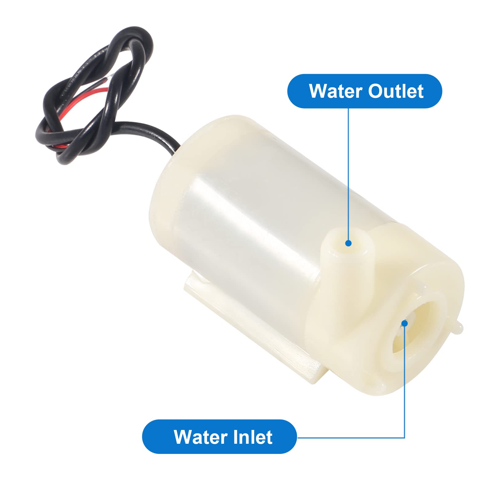 Small Water Fountain Pump Mini Submersible DC Water Pump With 1 Feet  Plastic Pipe Best Small Submersible Pump