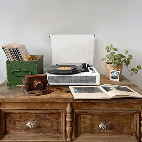 PRIXTON Studio Deluxe | Platine Vinyle Vintage | Reproducteur de disques Vinyle et de la Musique Via Bluetooth USB… - Les Beatles, Paul McCartney, John Lennon, RIngo Starr, George Harrison PRIXTON Studio Deluxe | Platine Vinyle Vintage | Reproducteur de disques Vinyle et de la Musique Via Bluetooth USB… – Image 7