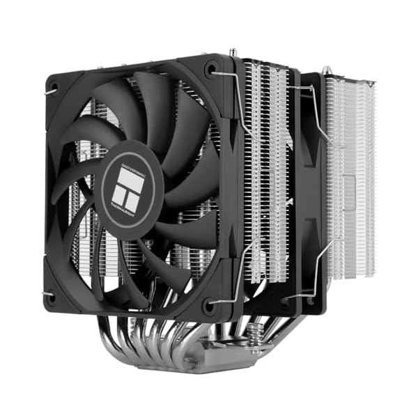 Thermalright Royal Knight 120 SE - Ventilador para CPU (6 tubos de calor, doble ventilador PWM de 12 cm, RAM sin obstrucción, para Intel LGA 1150/1151/1200/1700/1851; AM4/AM5, refrigeración de torre
