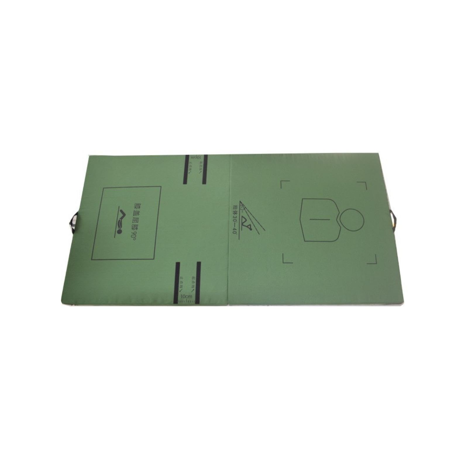 Workout Mat with Alignment Lines Padded Three-Fold Exercise Mat Foldable for Floor Workouts, Home Gym 200x100x5cm Silicone-image-30
