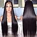 Hermosa Lace Front Human Hair Wigs Pre Plucked with Baby Hair 220% Density 9A Brazilian Straight Human Hair Lace Front Wigs for Women Natural Hairline Black Color 20 inch