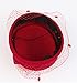 Z&X Winter Wool Fascinator British Pillbox Hat Women Wedding Church Derby Beret Hat Veil Bow Fedoras Red