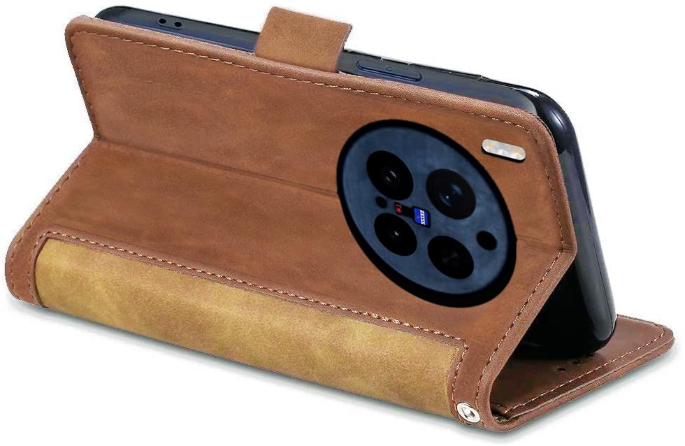 Image of Excelsior Flip Cover for Vivo X300 Pro | Premium PU Leather | 360 Degree Protection (Coffee)