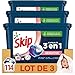 Skip Ultimate Lessive Capsules 3en1 Sensitive x114, Spécial Bébés et Peaux Sensibles, Hypoallergénique, 114 Capsules de détergent (Lot de 3x38 Lavages)
