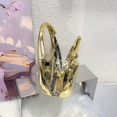 Image of Acrylic Handbags for Women Cute Acrylic Clutch Small Unique Purse Trendy Metal Evening Bag for Party Cocktail