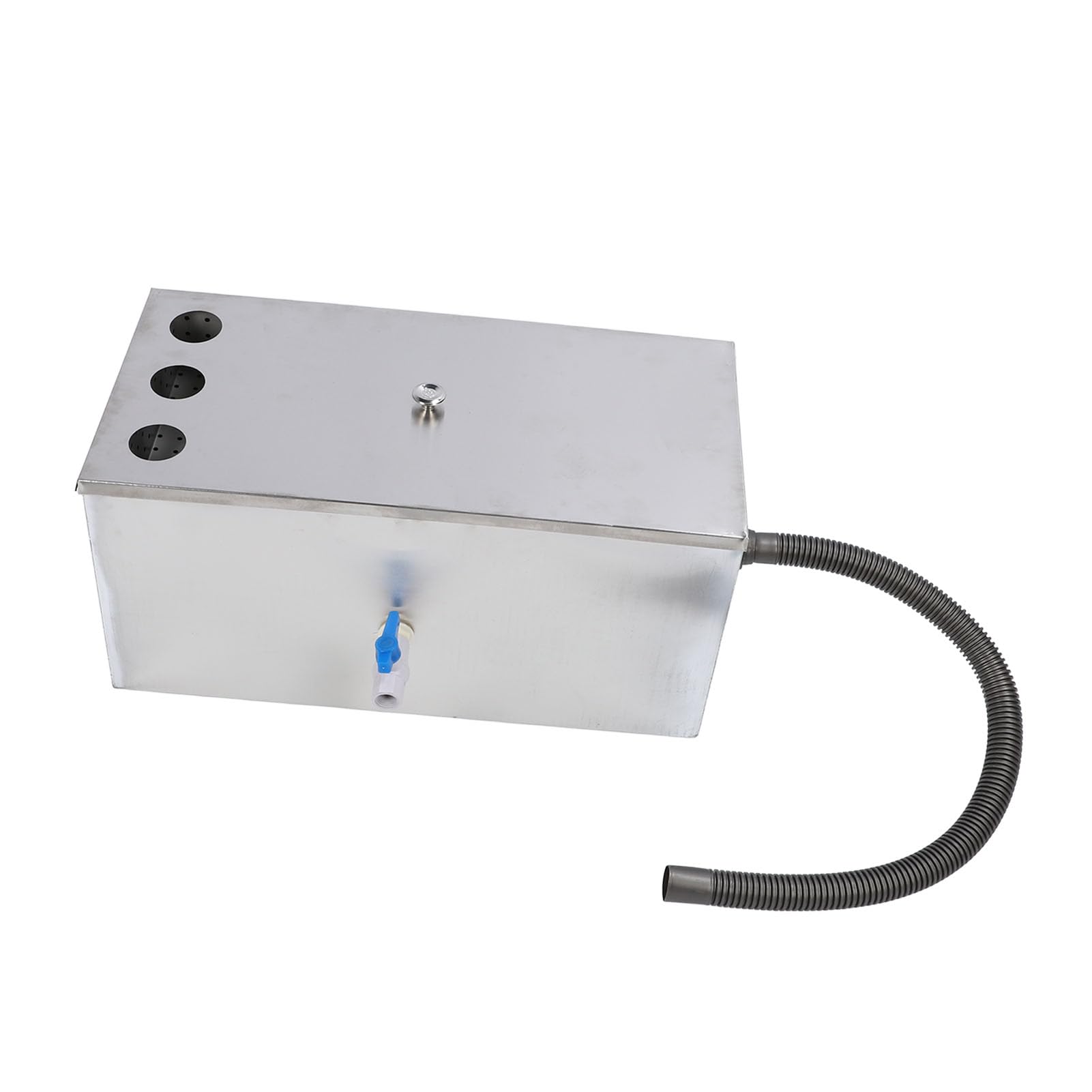 Trampa de Grasa de Acero Inoxidable de 8 Libras, Interceptor de Grasa Comercial de Alta Resistencia de 600 X 300 Mm para Restaurante de Cocina, con Gran Capacidad y Caudal de 4 GPM