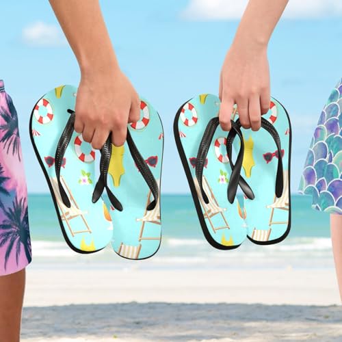 Nander Beach Features Sandal Flip Flops of Men's & Women's,Beach Slippers Flip Flops Shower Shoes4