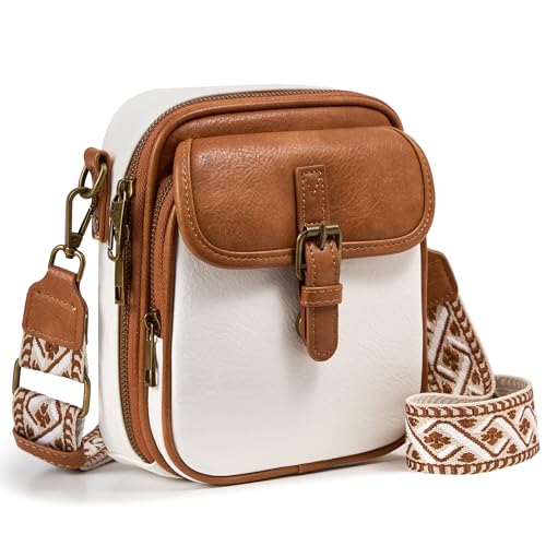 Image of Small Crossbody Bag for Women with Card Slots Vegan Leather Messenger Bag Men Wallet, Cross Body Anti-theft Shoulder Purse