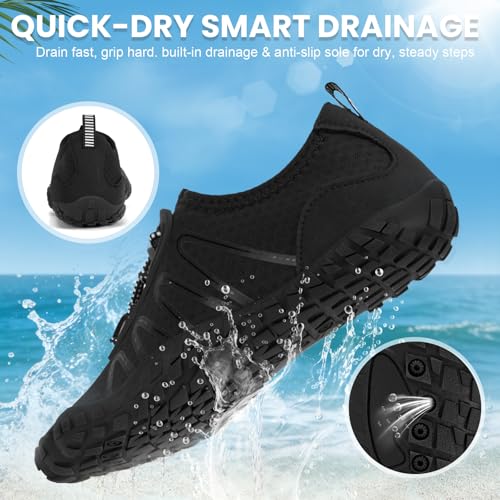 Image of Hike Barefoot Shoes Women Men Footwear, Wide Toe Box Water Shoes, Quick-Dry Zero Drop Comfortable & Non-Slip Pro Barefoot Beach Swim Minimalist Grounding Shoe for Walking Hiking
