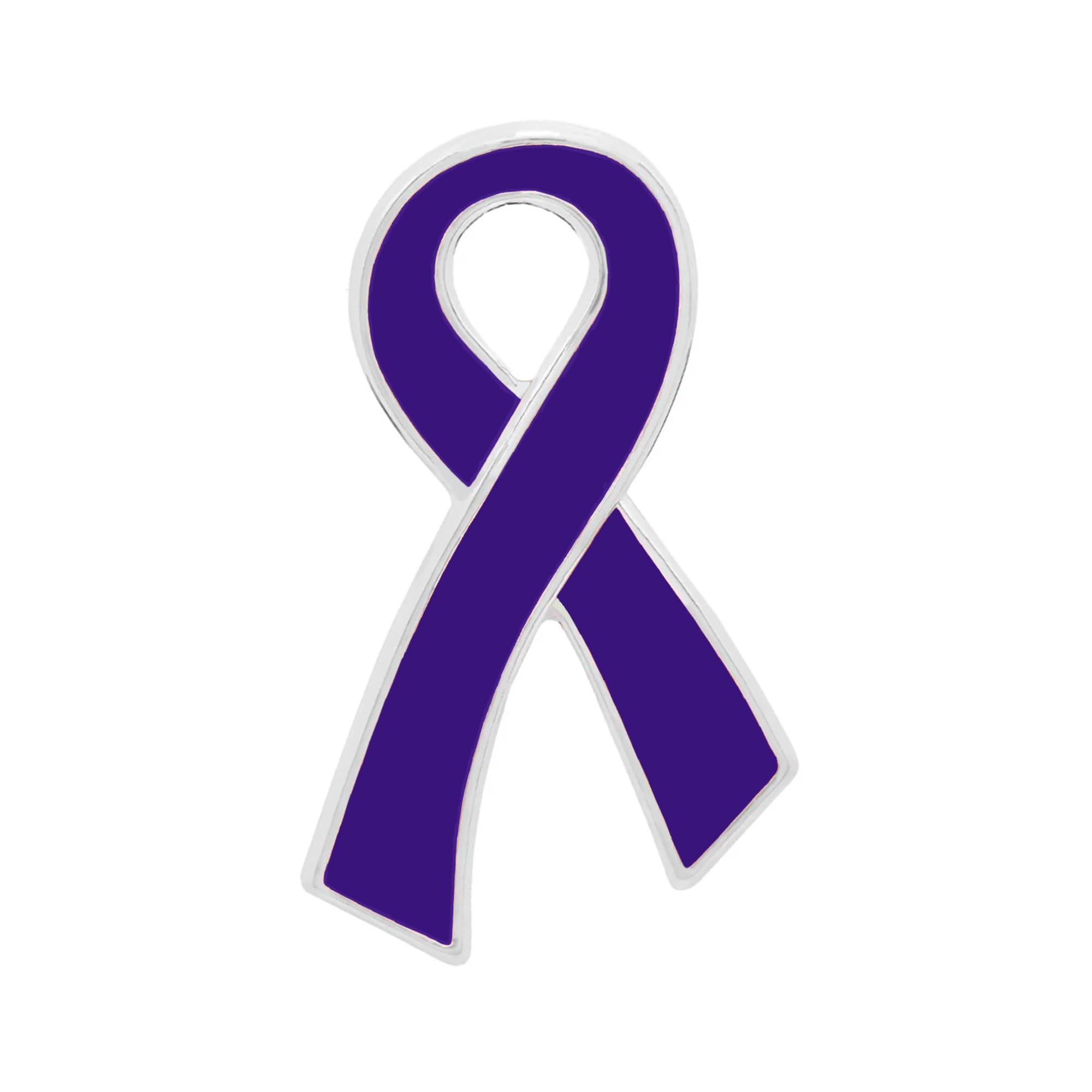 Ribbon Pins 1/5/25/100 for Cancer &amp; Disease Awareness - Various Causes - Bulk Quantities Available for Support Groups and Fundraising