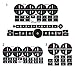 PAWACA AC Dash Accents Button Sticker Repair Kit for Fixing Ruined Faded A/C Control Buttons - Decal Replacement Fits Select 07-15 GM Vehicles - Car SUV Accessories（Suburban, Chevy Tahoe...）