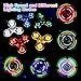 FIGROL 5 Pack Fidget Spinner, LED Light Up Fidget Spinners for Children - Glow in The Dark Fidget Toy Halloween Party Favors Goodie Bag Stuffers Classroom Prizes
