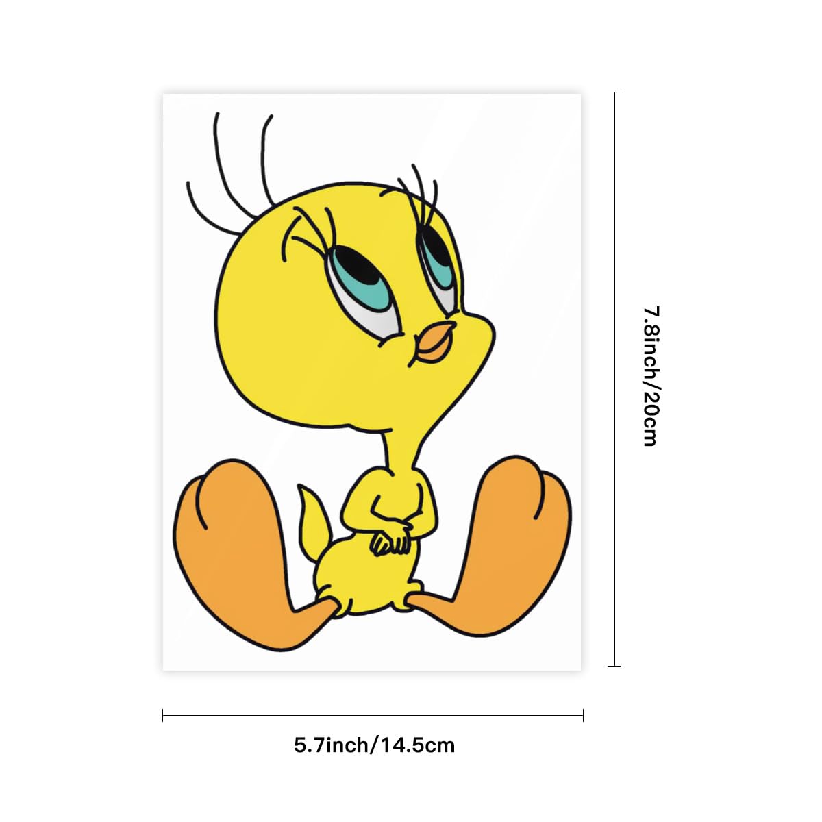 Amazon.co.jp: トゥイーティー 1枚 クリスタルステッカー ステッカー