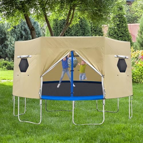 Voile d'ombrage trampoline bloquant le soleil avec auvent indéchirable