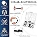 Konohan 50 Pcs Eyeglasses Retainers Sets, 12 Pairs Anti Slip Adhesive Glasses Nose Pads 4 Round Ear Grips 4 Silicone Ear Hooks Holders 4 Glasses Temple Tips Sleeve for Repair (Multicolor)