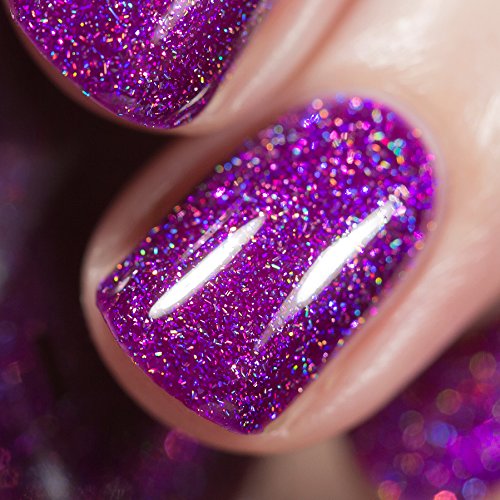 Image of ILNP Zoe - Bold Raspberry-Purple Holographic Nail Polish