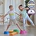 edxeducation Step-a-Trail - 6 Piece Backyard Obstacle Course for Kids - Indoor and Outdoor - Build Coordination and Confidence - Physical and Sensory Play