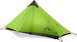 Night Cat Barraca ultraleve 1 pessoa para mochileiro profissional caminhante 2 libras apenas Lanshan mochila Bivvy barraca de chão chuva pesada impermeável vara de trekking não incluída