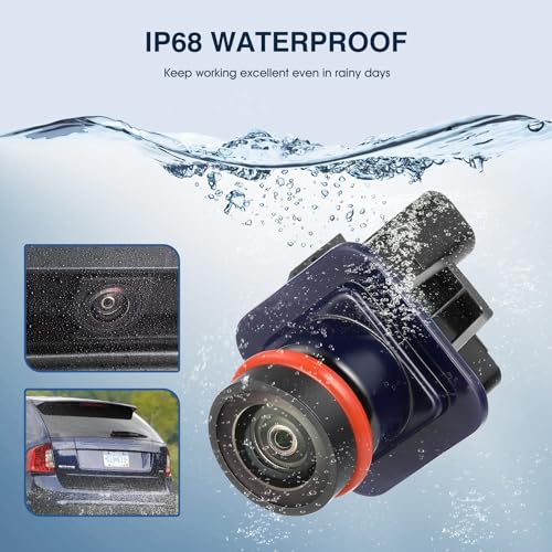 Image of Rear View Backup Camera Fit for Lincoln MKX 2011-2013, Reversing Parking Assist Camera OE Replace BA1Z-19G490-B BA1T-19G490-A BA1T-19G490-AD BA1T-19G490-AF