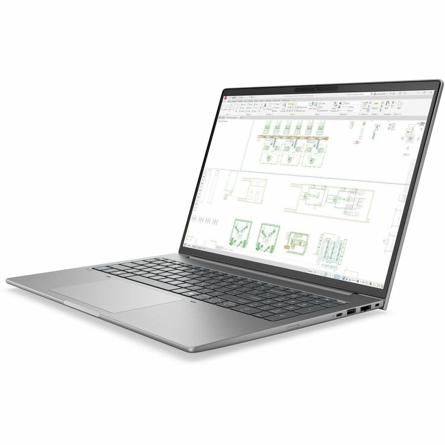 Image of HP ZBook 8 G2i 16 inch Copilot+ PC Mobile Workstation - WUXGA - 60 Hz - Intel Core Ultra 7 Series 3 356H - 32 GB - 512 GB SSD - English Keyboard - Meteor Silver Aluminum - Intel Chip - 1920 x 1200 - Windo