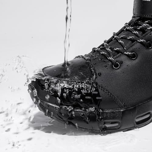 Image of LARNMERN Non Slip Work Boots for Mens Waterproof Chef Shoes