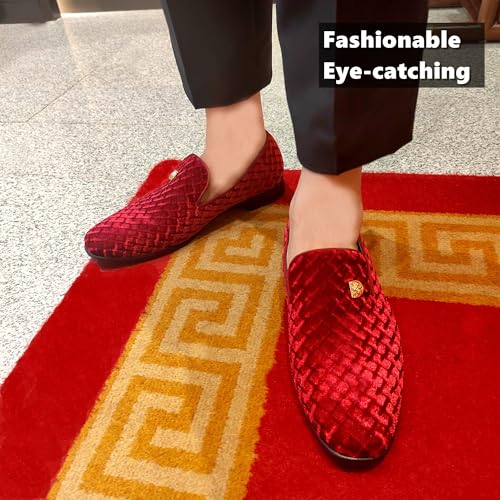 Men's Penny Slip-on Velvet Loafer Suede Dress Shoes Designer Smoking Slipper Prom Wedding Shoes2
