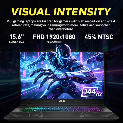 Image of msi Cyborg 15 15.6 inch FHD 144Hz Gaming Laptop, Intel Core 7-240H, GeForce RTX 5070 8G GDDR7, 64GB DDR5, 3TB Storage(2TB SSD+1TB Docking Station Set), 4-Zone RGB Keyboard, Wi-Fi 6E, Win 11 Pro, Black