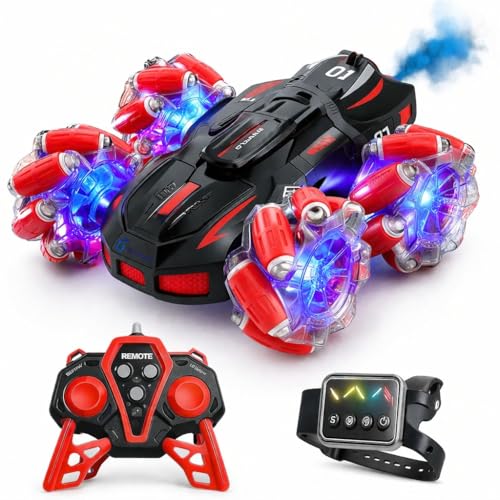 Image of WOT 4WD RC Drift Stunt Car | Hand Sensor Gesture Control, 360 Spin, Spray Mist Racing Car for Kids (5+ Years) (Multicolor)