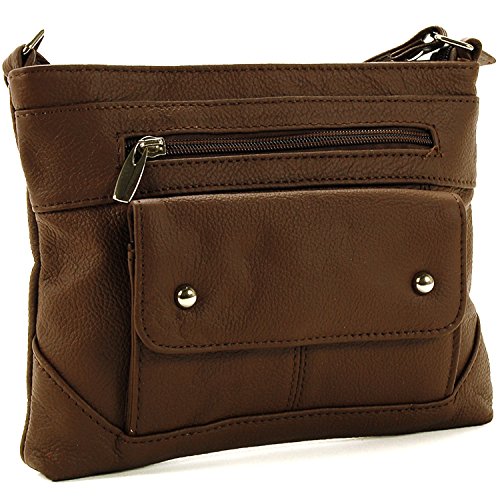 SBR Designs Women's Leather Cross Body Organizer Bag2