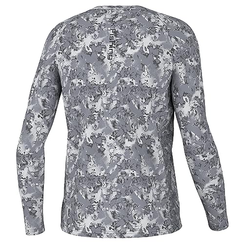Image of HUK Boys Pursuit Solid Long Sleeve Shirt, Fishing Shirt for Kids