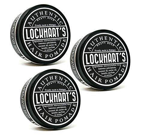 Lockhart's Authentic Hair Pomade - 3 PACK! - Heavy Hold