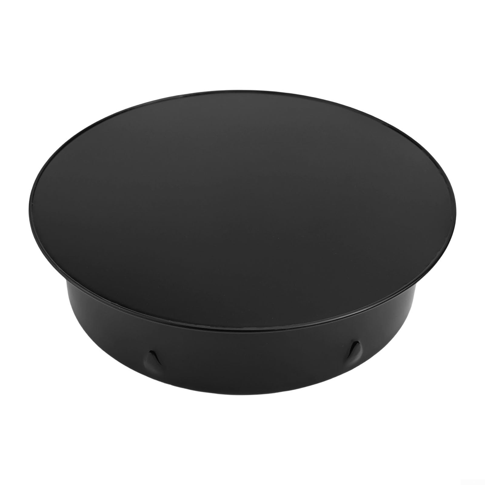 Tapa de chimenea de acero inoxidable negro con diseño de tapa plana, cubierta de orificio de chimenea de alineación suave, accesorios de chimenea (160 mm) — view 8