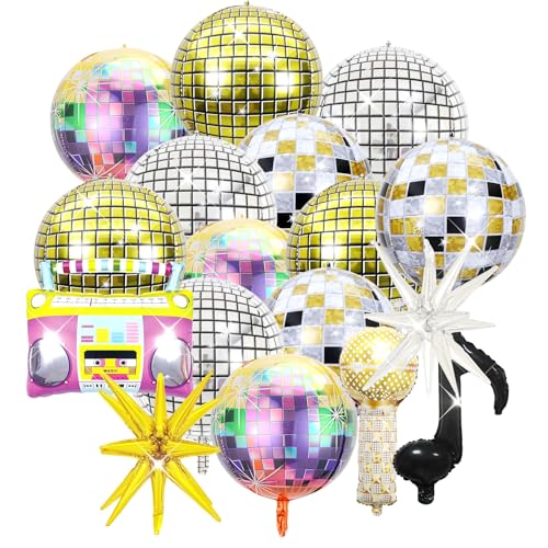 Scettar Ballons Disco 17 PCS 22 Pouces Décorations