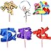 hocadon 5 Pezzi Nastro Ginnastica Ritmica Bambina, Nastro Danza Ritmica 2 Metri, Nastri da Ballo Streamer per Bambini Danza Artistic,con Impugnatura Antiscivolo, Multicolore