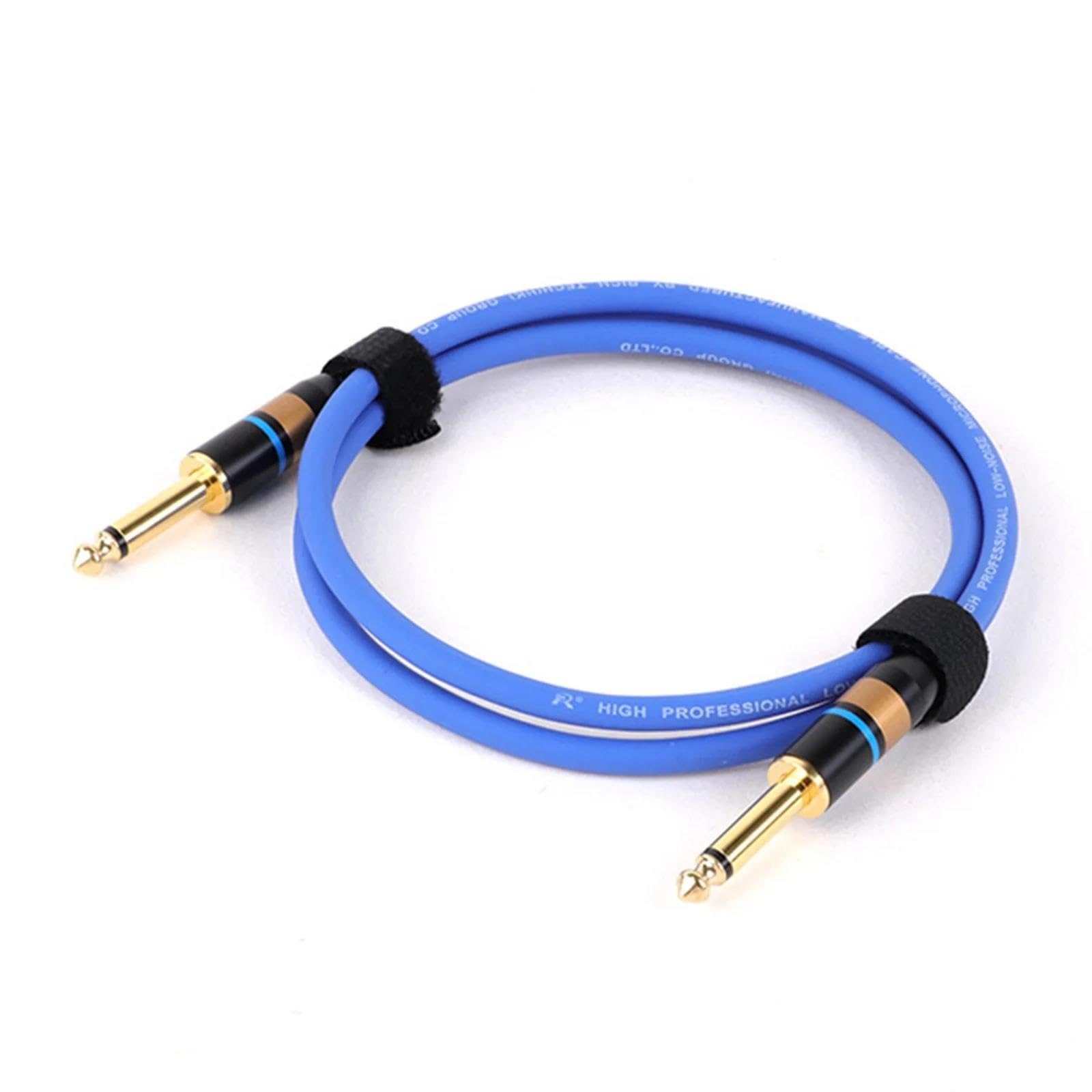 kabel audio instrumentu muzycznego 1/4'' Kabel Do Gitary 6,35 Mm Męski Mono Pozłacany Jack Niesymetryczny Kabel Do Gitary Elektrycznej Basowej Klawiatury Miksera(Blue,8m)