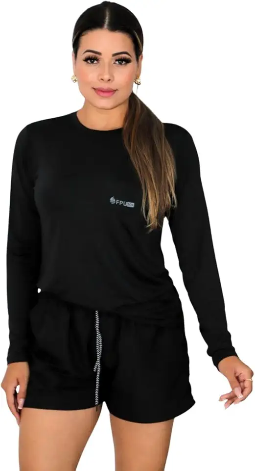 Camiseta Manga Longa Com Proteção UV FPS50 Feminino