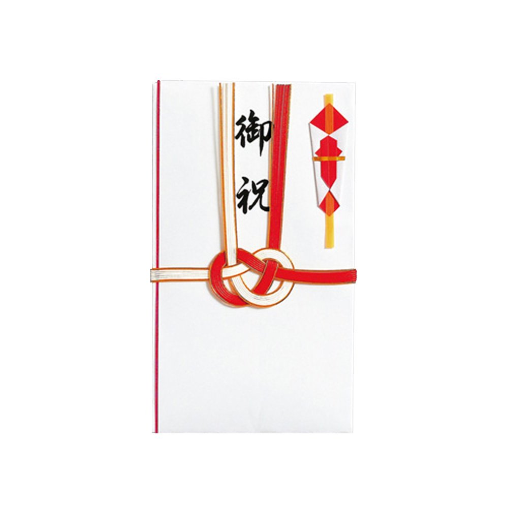 K様❤️専用 Amazon.co.jp: マルアイ 祝儀袋 お祝 赤白 耳金 7本 結び切り 20