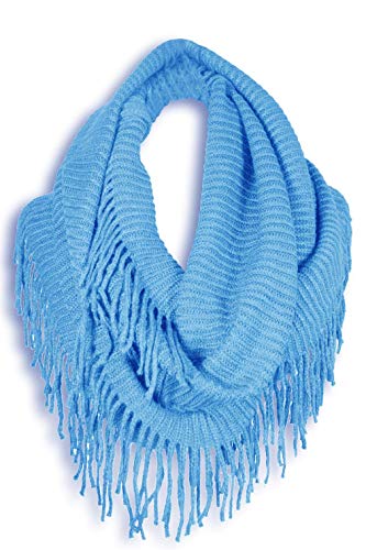 Winter Infinity Scarfs for Women Warm Knit Plaid Infinity Scarf Circle Loop Scarves