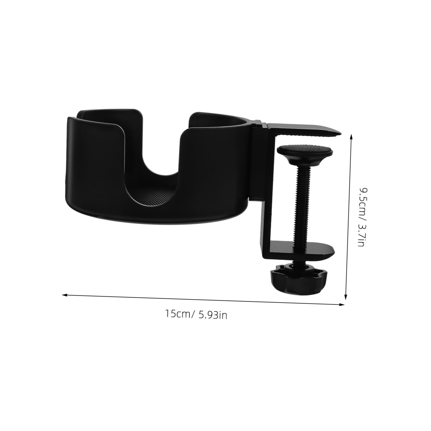 PRETYZOOM Lightweight Desk Cup Holder Clip on Table Cup Stand for Office Easy to Attach