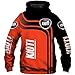 Produktbild SPORTYAN Herren Hooded Jacke Hoodie,T-Shirt,Short-Hose Kioti 3D Drucken Leicht Sweatshirt Unisex Beiläufig Sportkleidung Mantel/B/XXXXL