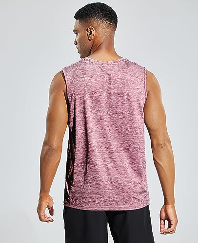 Image of MIER Men's Sleeveless Tank Top Dry Fit Workout Muscle Tee Shirt for Running Athletic Gym Sports Training, Moisture Wicking