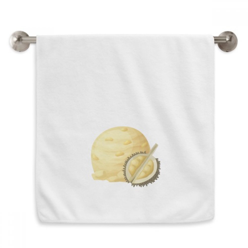 Serviette moelleuse durian jaune ultra absorbante pour le visage