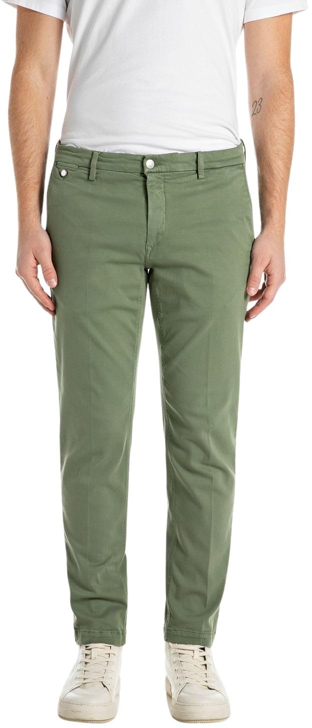 Replay Herren Chino Benni Regular-Fit mit Stretch