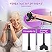 supregear Folding Cane, Foldable Walking Cane with Adjustable Height Portable Walking Stick for Mobility & Daily Living Aids Collapsible Cane with Extra Wide Self Standing Tip, Black