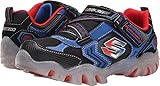 Skechers Kids Street Switches Light-Up Sneaker,Black/Royal,11 M US Little Kid