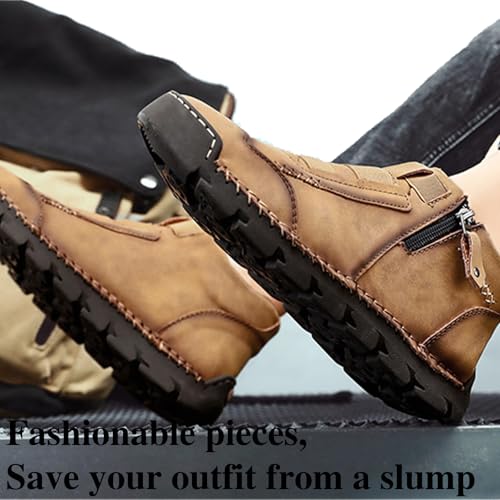 Matufit Shoes for Men, Men's Genuine Leather Waterproof Non-Slip Fashionable Orthopedic Shoes, Orthopedic Shoe for Men2