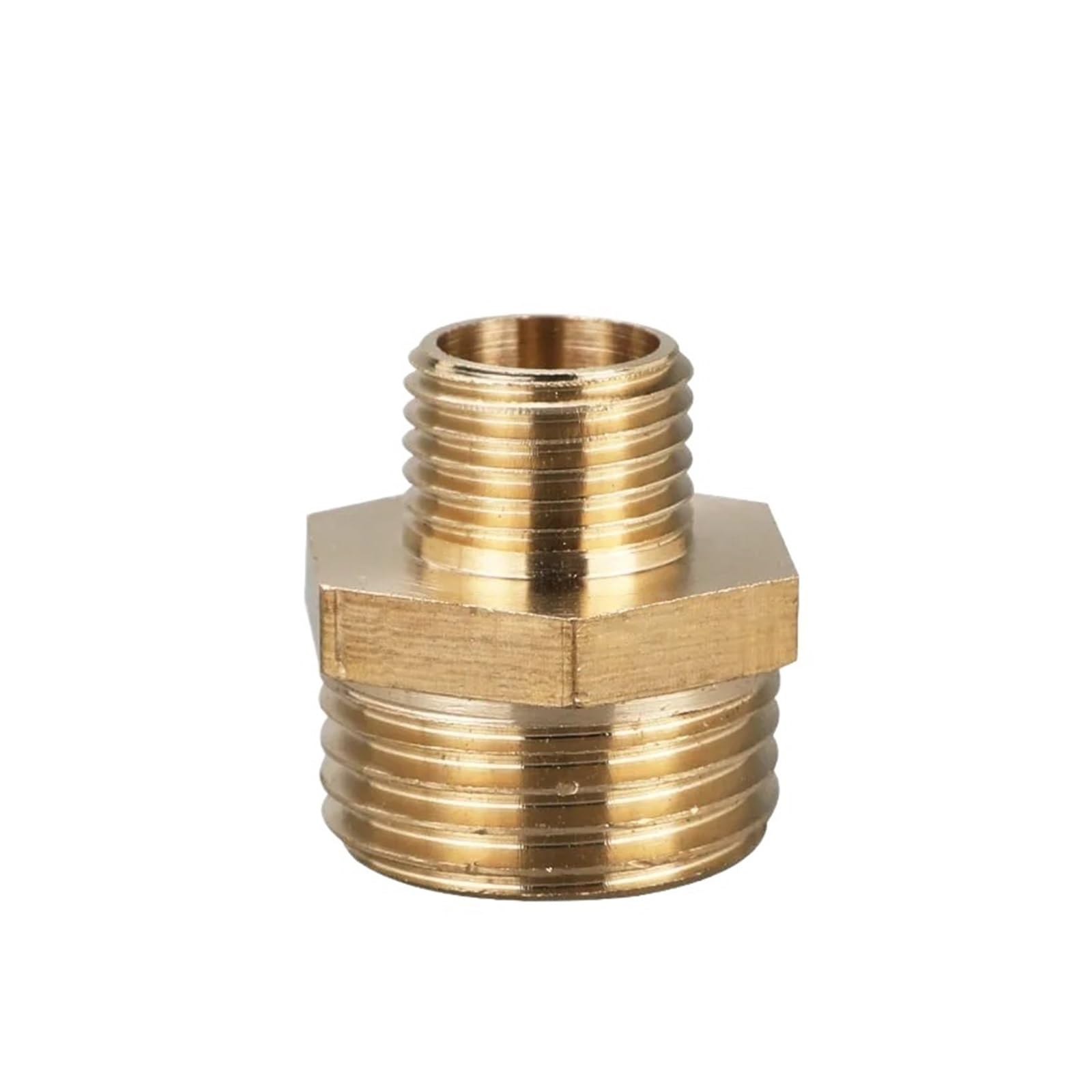 Raccordo a nipplo esagonale for tubo in ottone, adattatore for attacco rapido 1/8 1/4 3/8 1/2 3/4 1 boccola esagonale di riduzione(1l4 to 1l2,50 PCS)