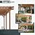 Echo Voyage 12' x 16' Outdoor Wood Pergola, Wooden Patio Pergola Gazebo for Climbing Plant Support, Garden,Brown