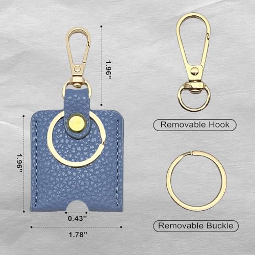 Image of Leather Key Sleeve, Broken Car Key Loop Replacement, Stylish Key Cover for Women Men
